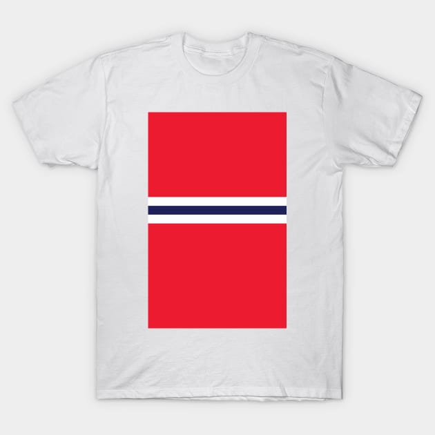 Arsenal FC Red Navy & White Colours Bar Design T-Shirt by Culture-Factory